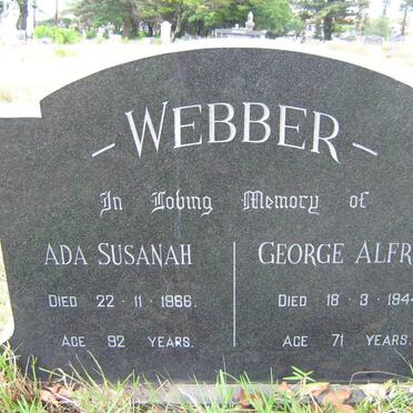 WEBBER George Alfred -1944 &amp; Ada Susanah -1966