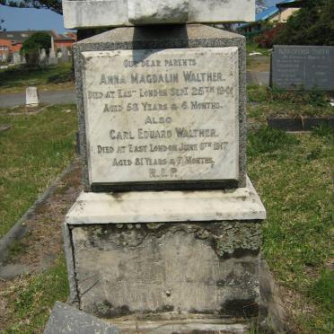 WALTHER Carl Eduard -1917 &amp; Anna Magdalin -1901