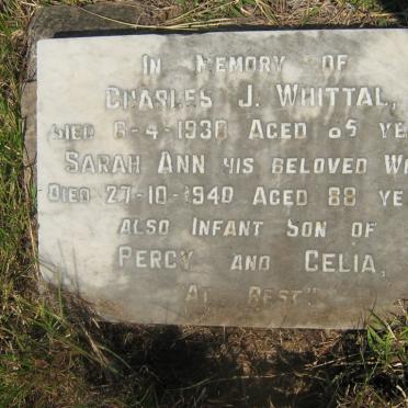 WHITTAL Charles J. -1930 &amp; Sarah Ann -1940