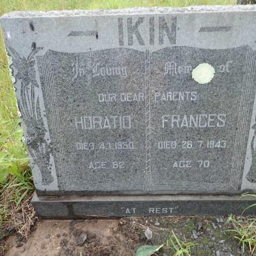 IKIN Horatio -1950 &amp; Frances -1943