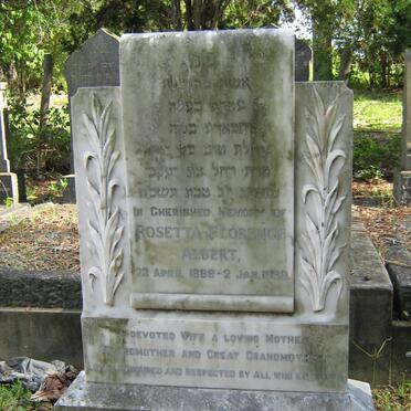 ALBERT Rosetta Florence 1889-1969