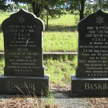 BASKIR Meyer -1965 &amp; Leah -1993 