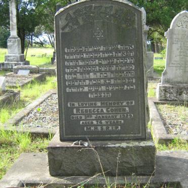 COHEN Rebecca -1929 