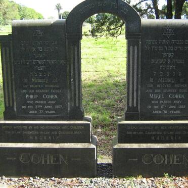 COHEN Philip -1957 &amp; Merel -1965 