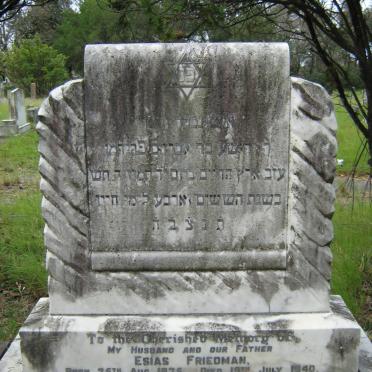 FRIEDMAN Esias 1875-1940