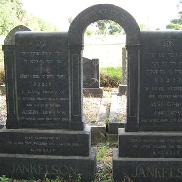 JANKELSON Joseph -1958 &amp; Annie Gertie -1965 