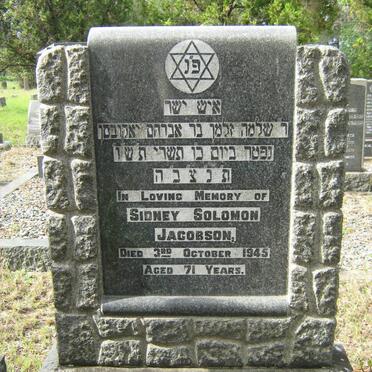 JACOBSON Sidney Solomon -1945 