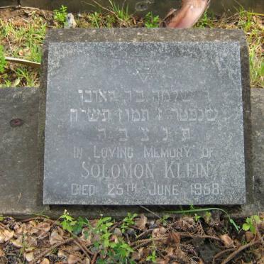 KLEIN Solomon -1958