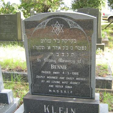 KLEIN Bennie -1986  