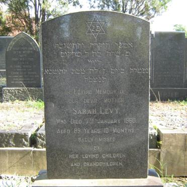 LEVY Sarah -1960    