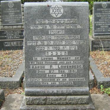 LOWENBERG Aaron -1941