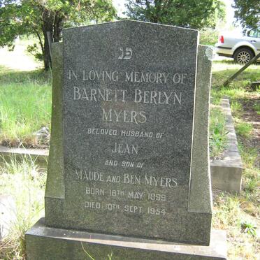 MYERS Barnett Berlyn 1899-1954