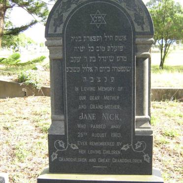 NICK Jane -1963    
