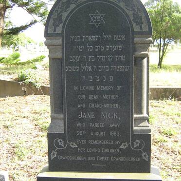 NICK Jane -1963    