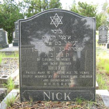 NICK Hettie -1990   