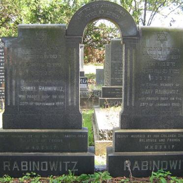 RABINOWITZ Samuel -1959 &amp; Mary -1960 