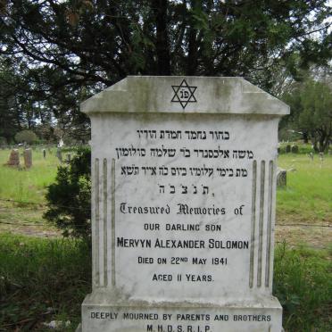 SOLOMON Mervyn Alexander -1941   