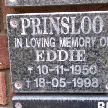 PRINSLOO Eddie 1950-1998