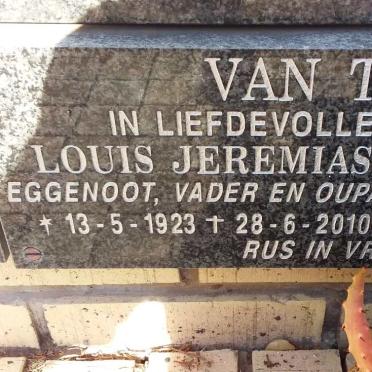 TONDER Louis Jeremias, van 1923-2010 &amp; Helena Gertruida 1930-2017 