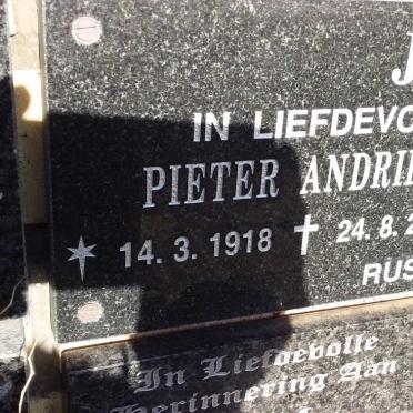 JANSON Pieter Andries 1918-2001 &amp; Dorothea 1918-