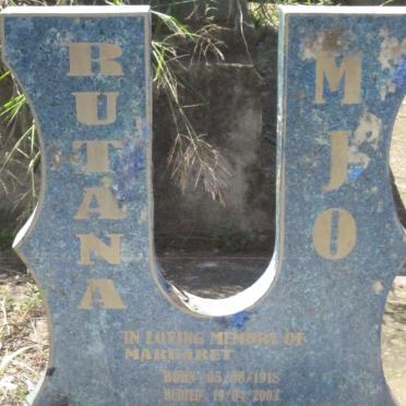 MJO Rutana Margaret 1918-2003