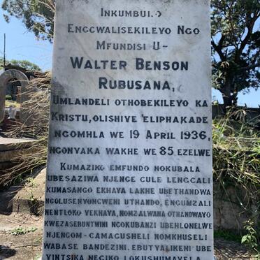 RUBUSANA Walter Benson  -1936