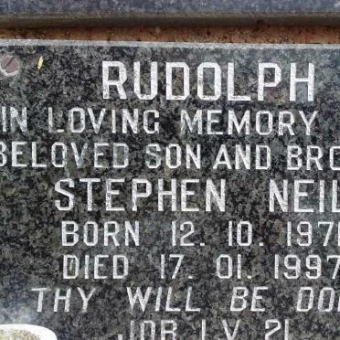 RUDOLPH Stephen Neil 1971-1997