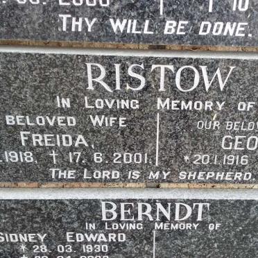 RISTOW George 1916-2005 &amp; Freida 1918-2001