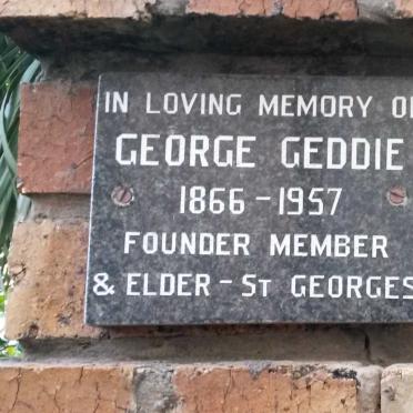 GEDDIE George 1866-1957