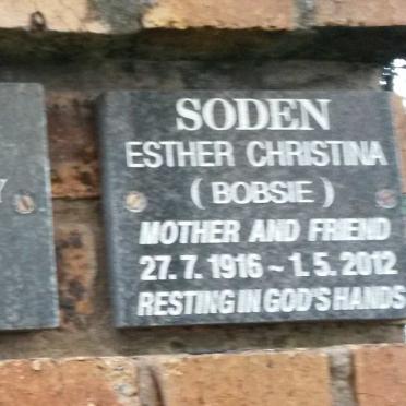 SODEN Esther Christina 1916-2012