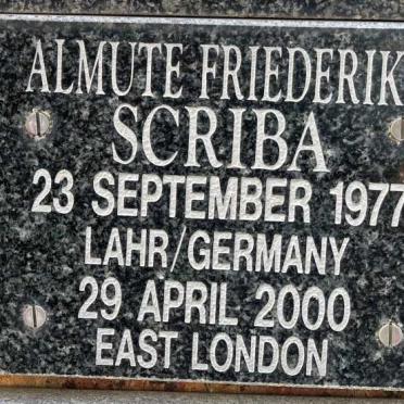 SCRIBA Almute Friederike 1977-2000