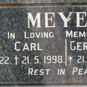 MEYER Ivan Carl 1922-1998 &amp; Gertrude Louise 1925-2004