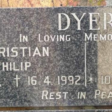 DYER Christian Philip 1912-1992 &amp; Frieda Emma Louise 1914-1994