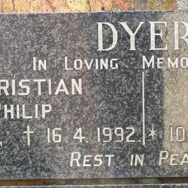 DYER Christian Philip 1912-1992 &amp; Frieda Emma Louise 1914-1994