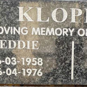 KLOPPER Victor Roy 1949-2000 :: KLOPPER Freddie 1958-1976
