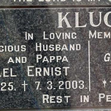 KLUG Michael Ernist 1925-2003 &amp; Doreen Louise 1931-2022