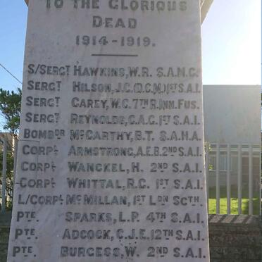 3. WWI  Memorial 1914-1919