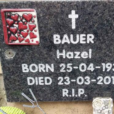 BAUER Hazel 1934-2018