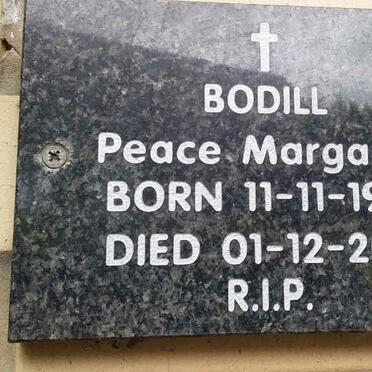 BODILL Peace Margaret 1918-2011