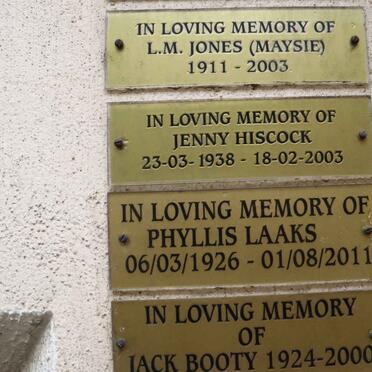 JONES :: HISCOCK :: LAAKS