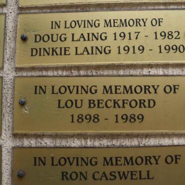 LAING Doug 1917-1982 & Dinkie 1919-1990 :: BECKFORD Lou 1898-1989