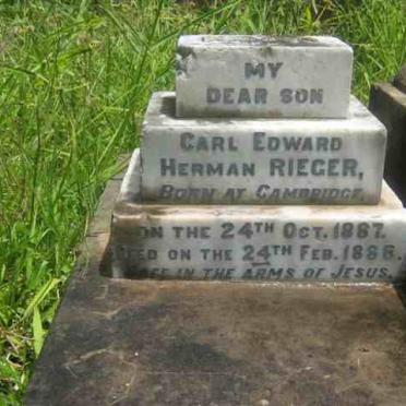 RIEGER Carl Edward Herman 1887-1888