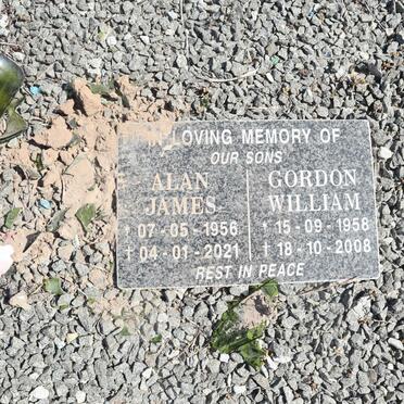 ? Alan James 1956-2021 :: ? Gordon William 1958-2008