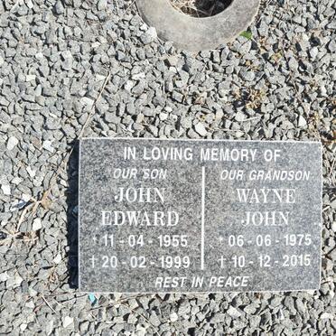 ? John Edward 1955-1999 :: ? Wayne John 1975-2015