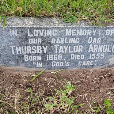 ARNOLD Thursby Taylor 1868-1959
