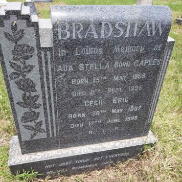 BRADSHAW Cecil Eric 1907-1998 &amp; Ada Stella CAPLES 1908-1995