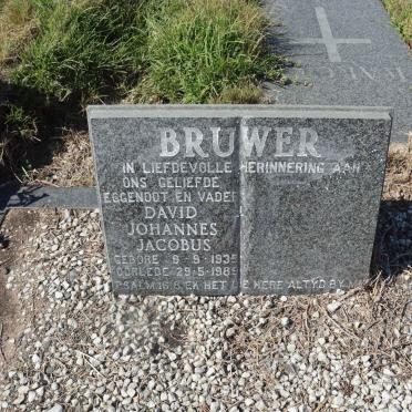 BRUWER David Johannes Jacobus 1935-1989