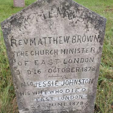 BROWN Matthew -1878 &amp; Jessie JOHNSTON -1878
