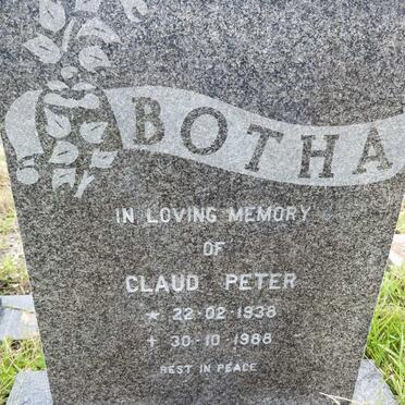 BOTHA Claud Peter 1938-1988