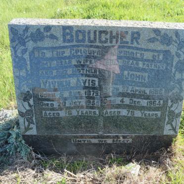 BOUCHER John 1886-1964 &amp; Vivien Avis 1879-1955